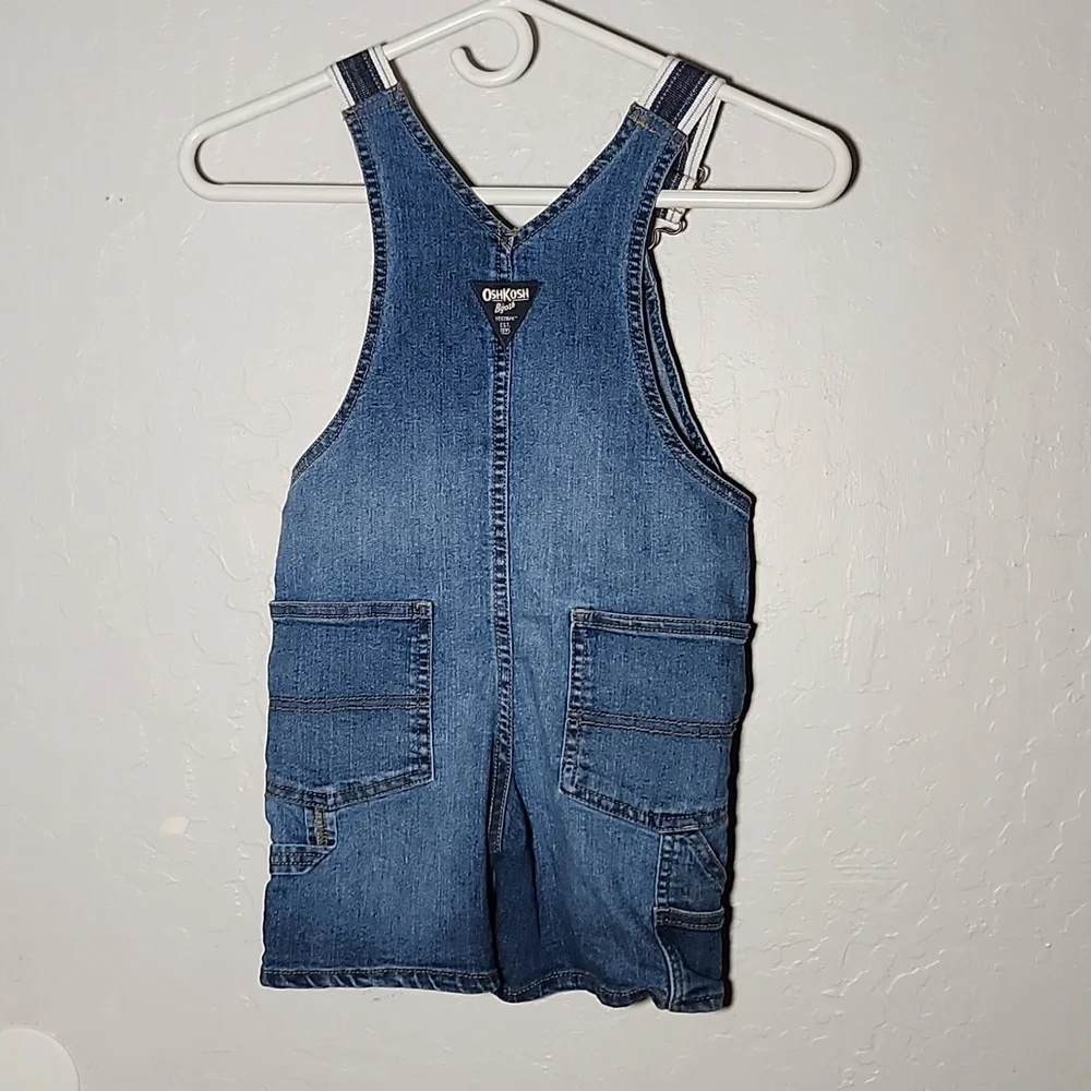 4T Toddler Jean Shortalls Short Overall Oshkosh